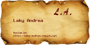 Laky Andrea névjegykártya